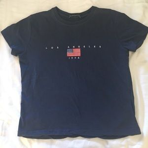 Brandy Melville Jamie LA 1984 Embroidered Shirt